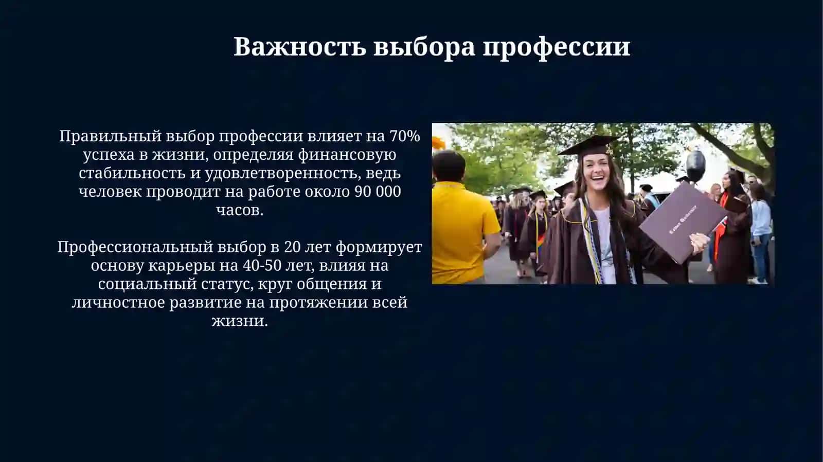 Выбор профессии вохный шаг в жизни ва Нош униаерситет и факултет 3