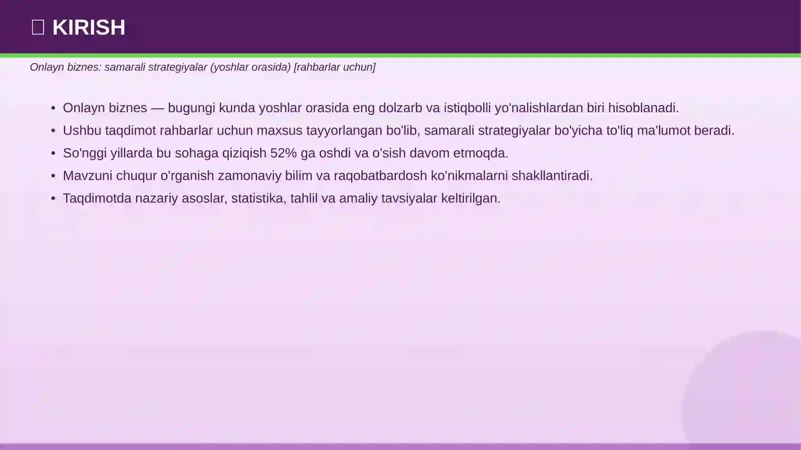 Onlayn biznes: samarali strategiyalar (yoshlar orasida) [rahbarlar uchun] 3