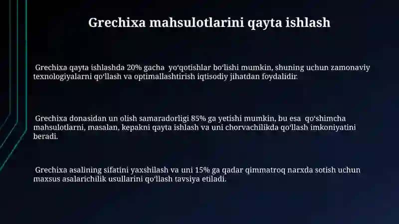 Grechixa yetishtirish va texnologik xarita tuzish 3