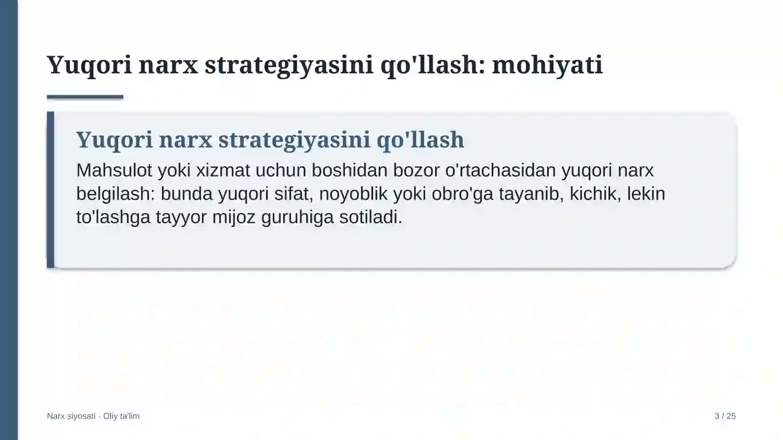 Atom energetikasida yuqori narx strategiyasini qo'llash 3