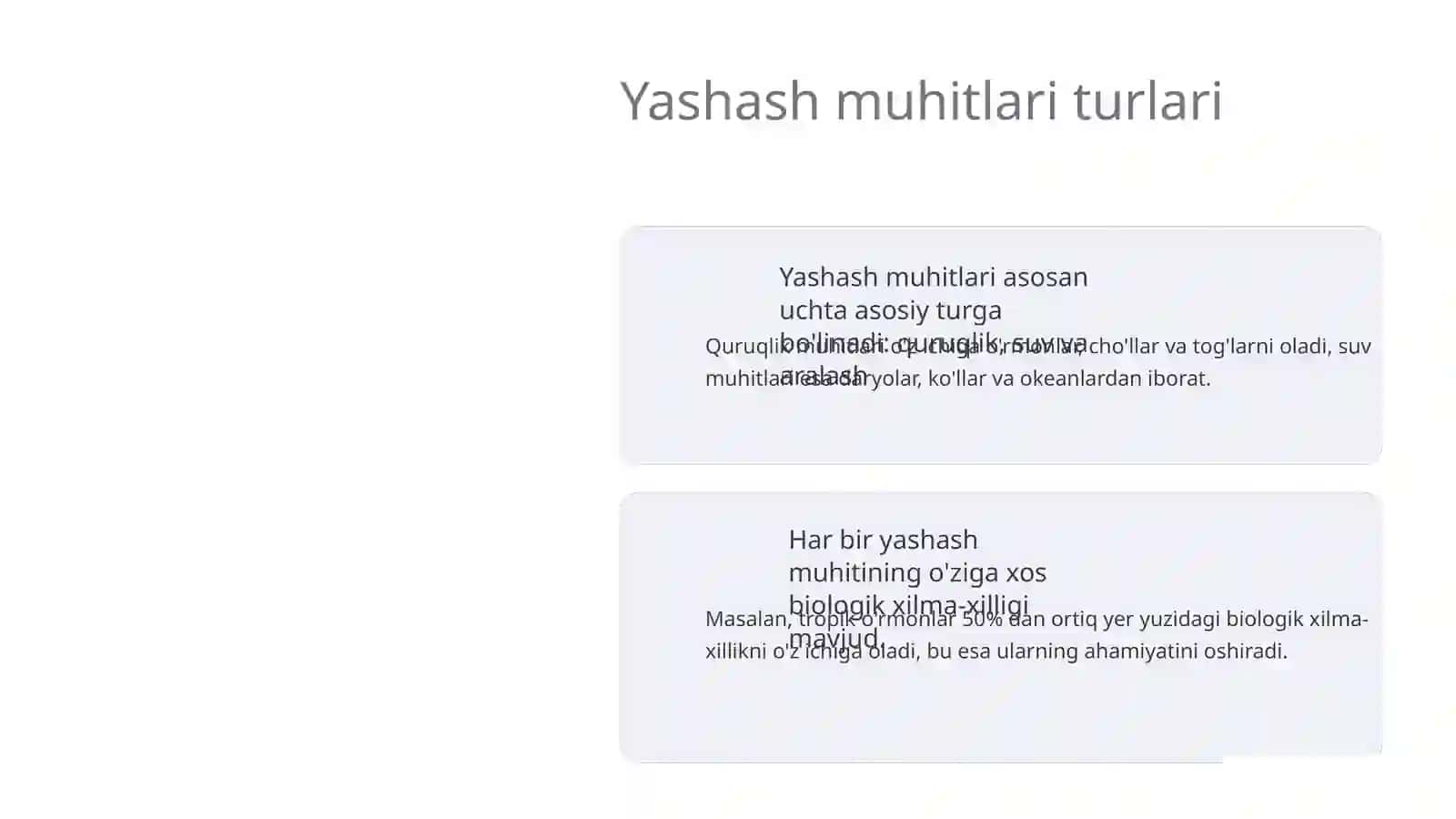 Yashash muhitlari 3