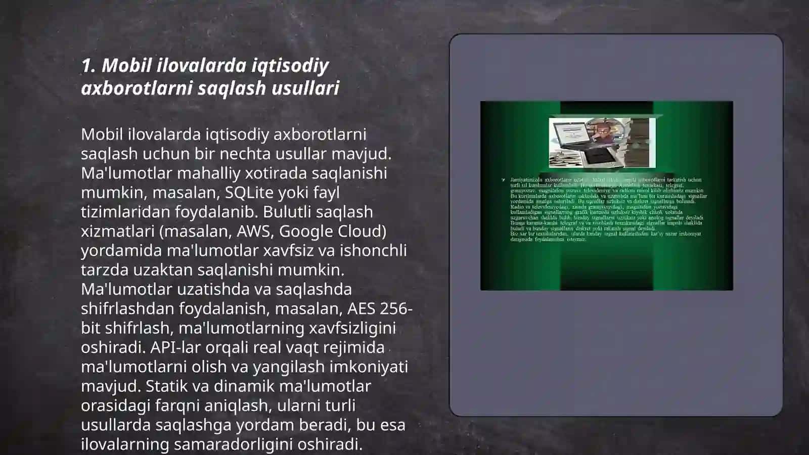 Iqtisodiy axborotlarni qayta ishlash jarayonida mobil ilovada foydalanish jarayonlari 3