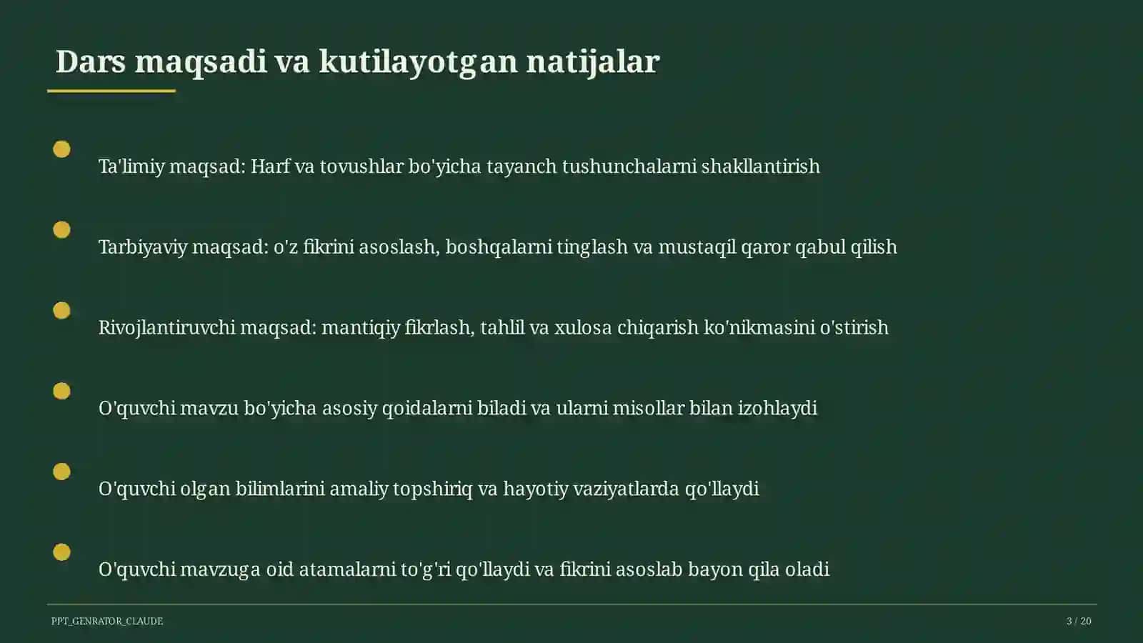 Harf va tovushlar (1-sinf) 3