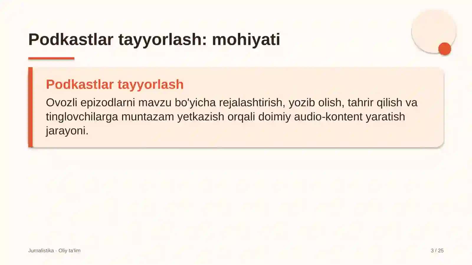 Temir yo'l qurilishida podkastlar tayyorlash 3