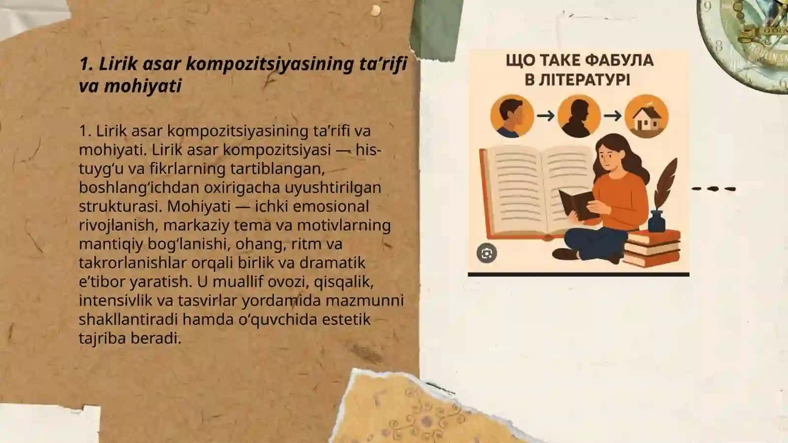 Lirik asar kompozitsiyasi 3