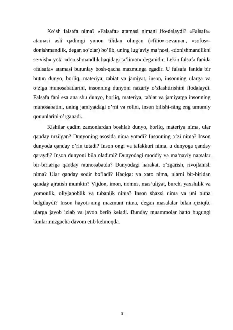 FALSAFA - MA‘NAVIY-MADANIYATNING TARKIBIY QISMI 3