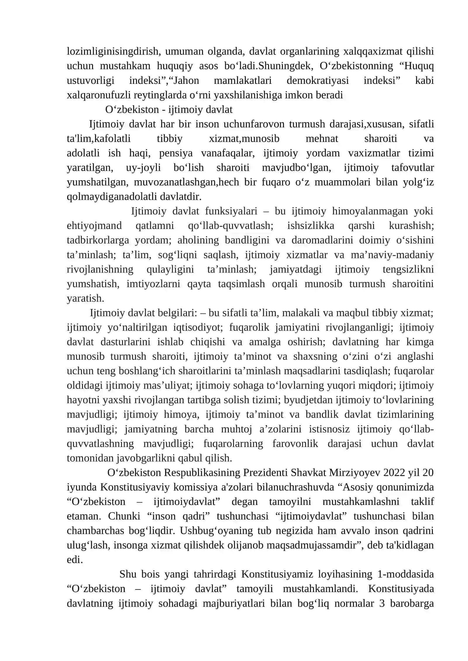 2-mavzu: O‘zbekiston suveren, demokratik, huquqiy, ijtimoiy va dunyoviy davlat 3