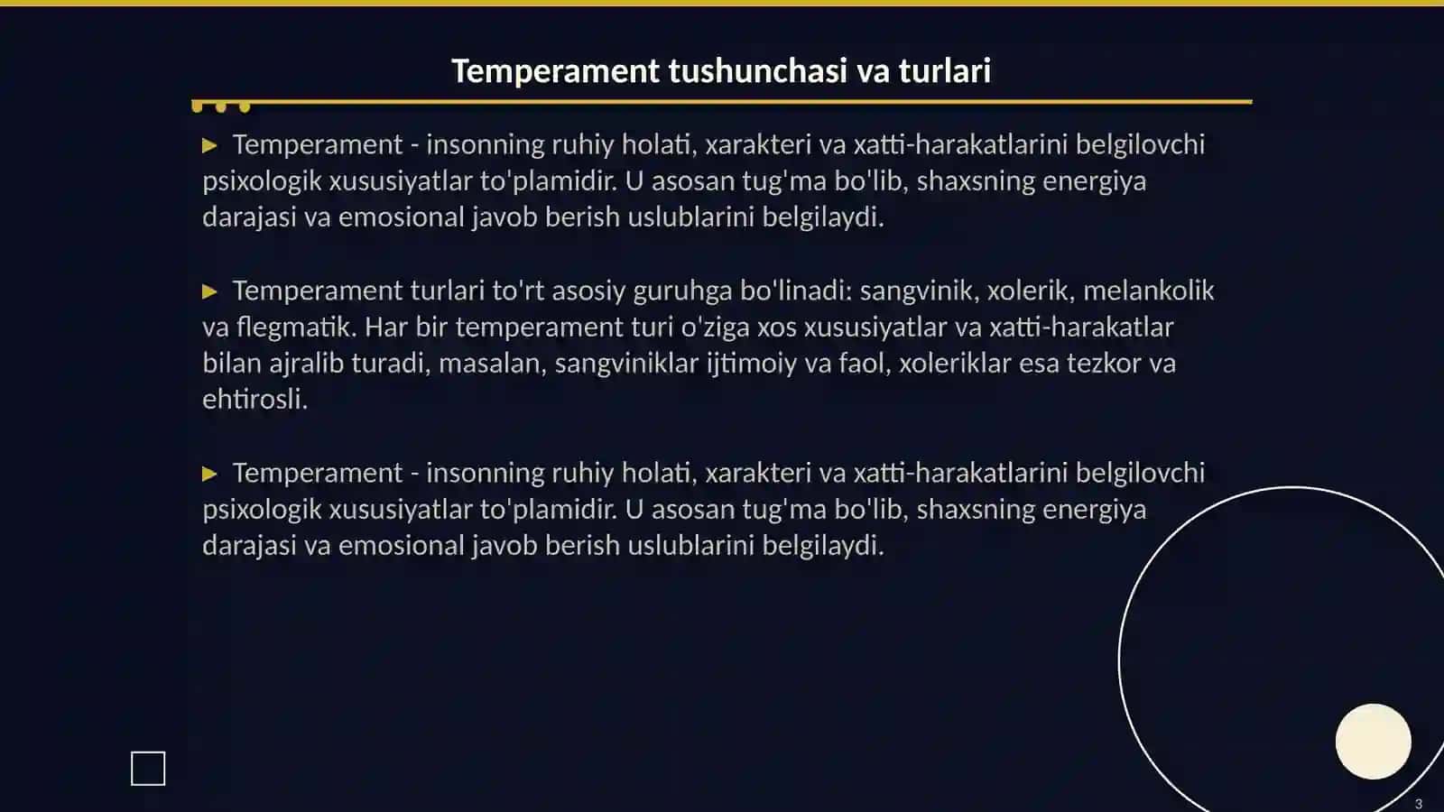 Temperament Xarakter Qobilyat 3