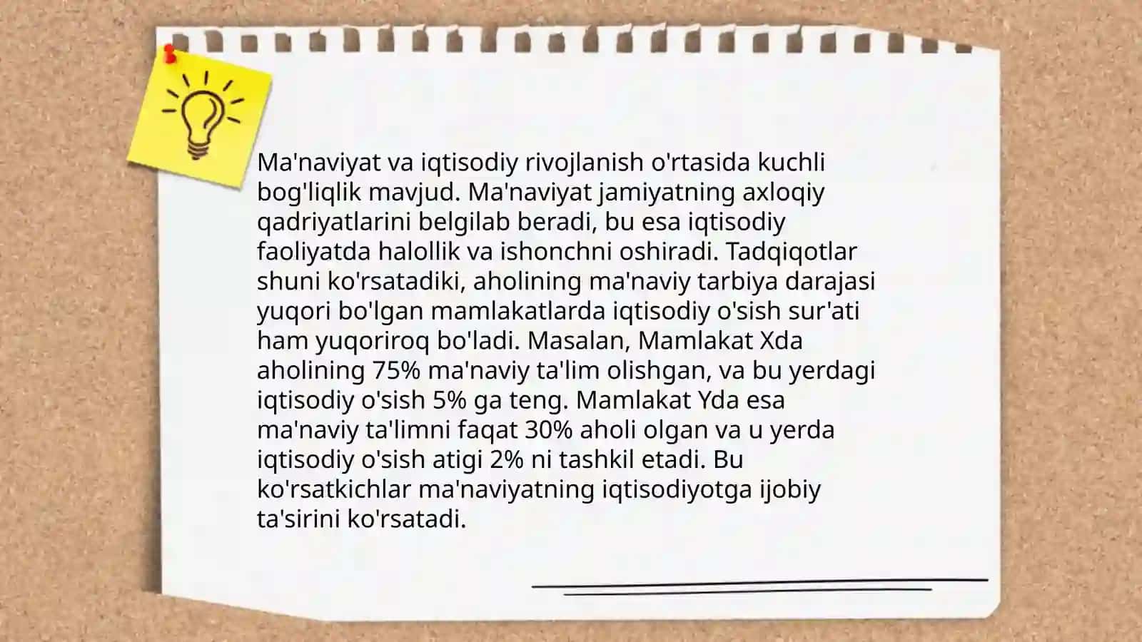 Ma'naviyat va iqtisodiy rivojlanish 3