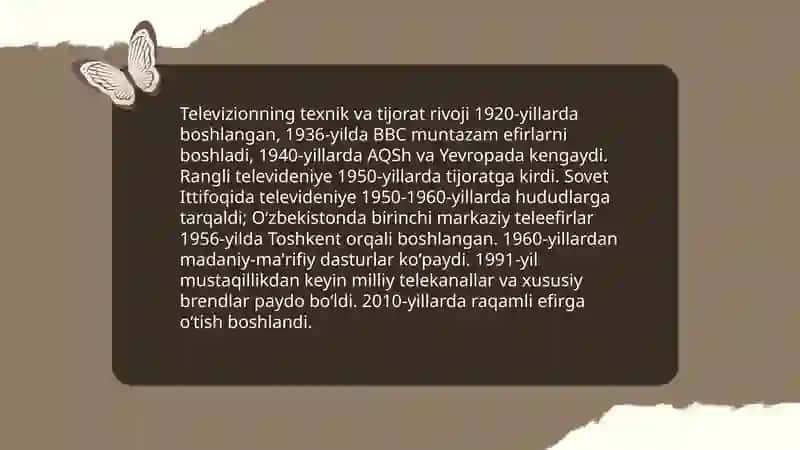 Televedenie - kongilochar sanoat sifatida 3