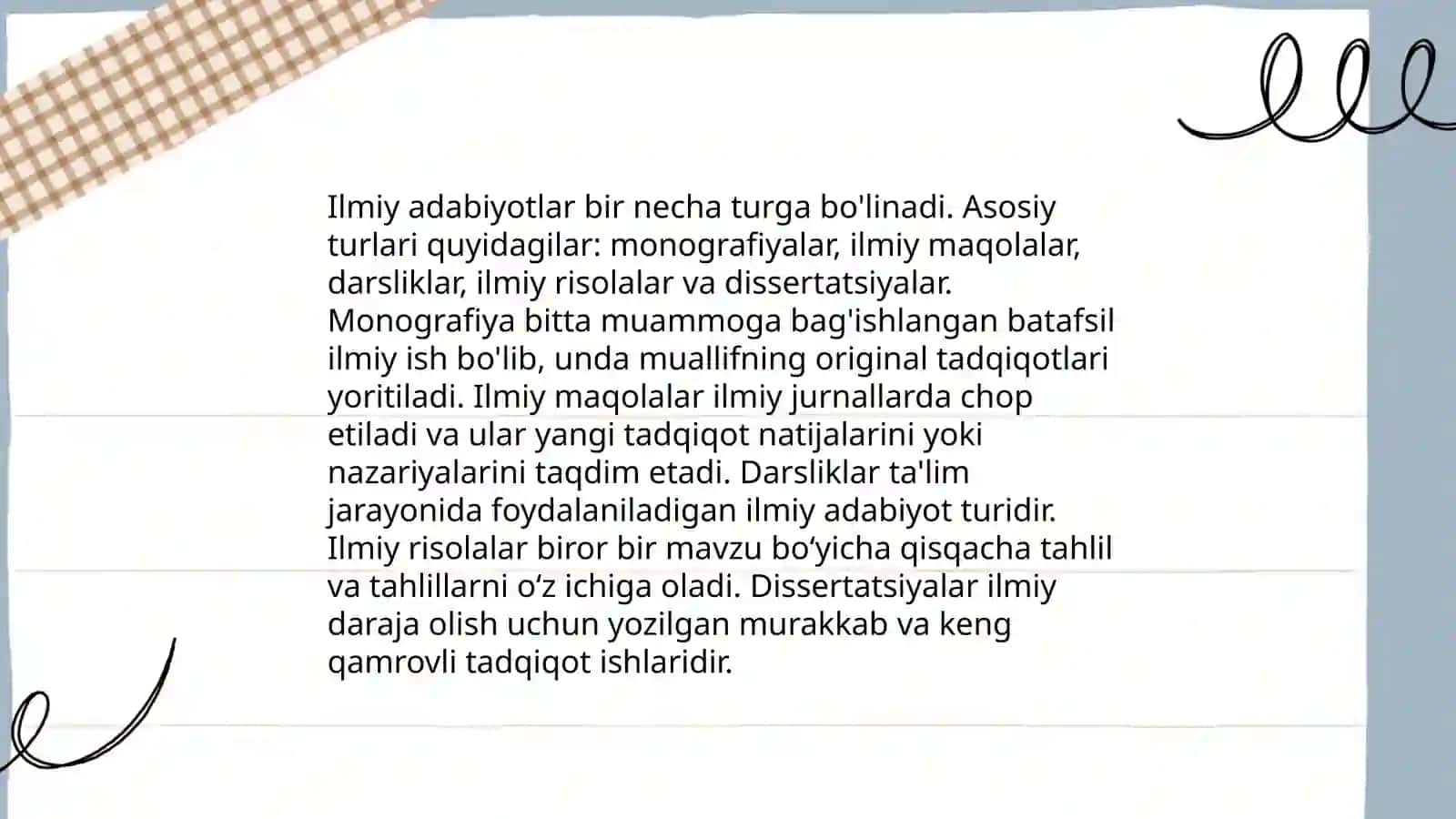 Ilmiy adabiyotlar 3