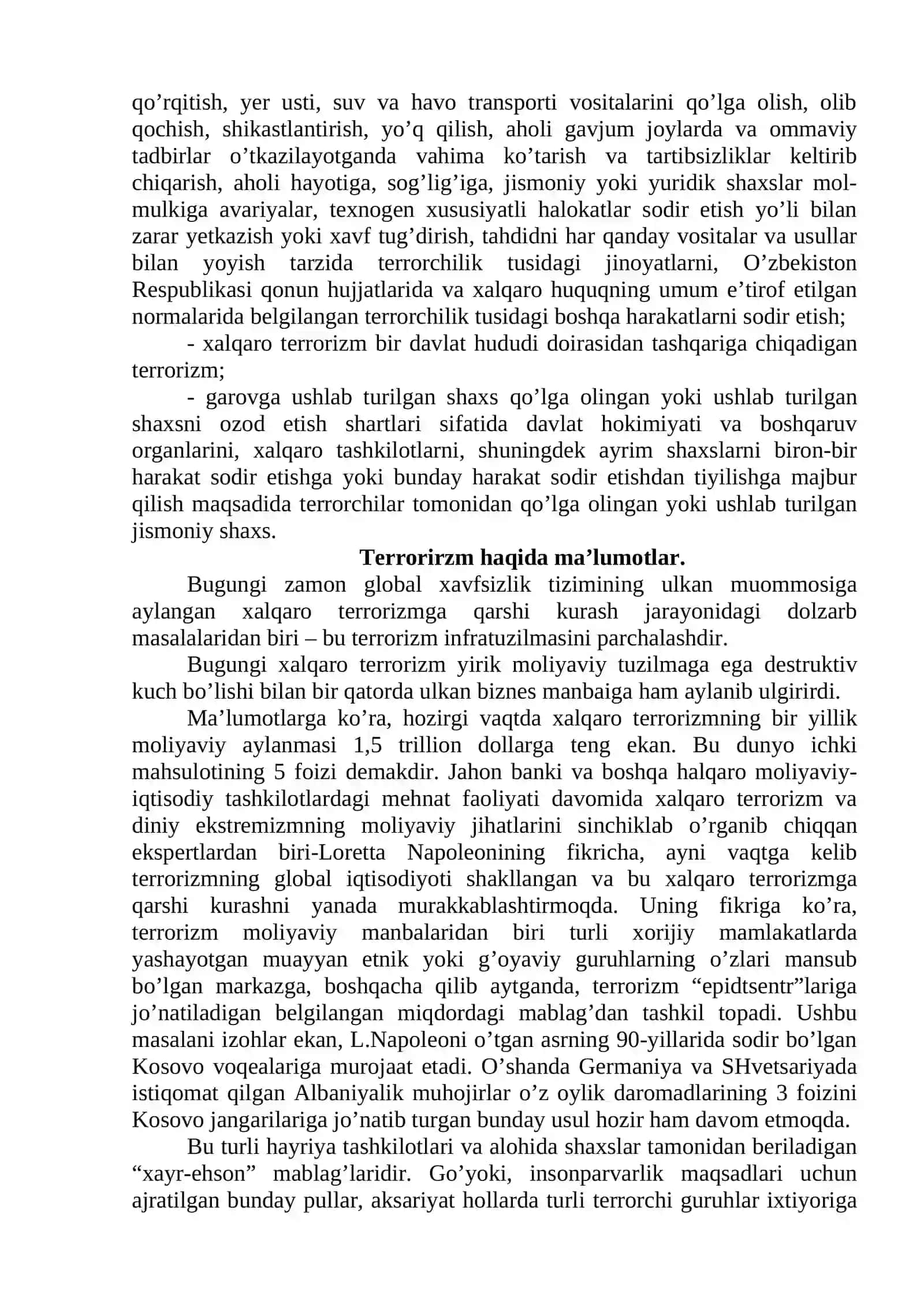 Mavzu № 33. Fuqaro muxofazasi va terrorizm 3