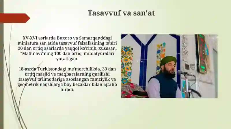 Tasavvuf talimotining sharq madaniyatiga taʼsiri 3