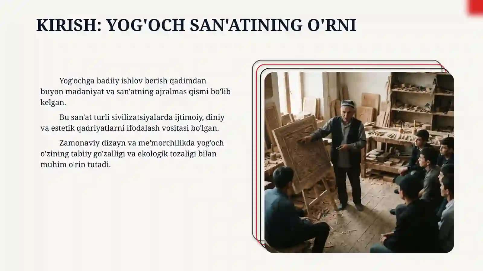 Yoğoch va yoğoch materiallariga badiiy ishlov berish 3