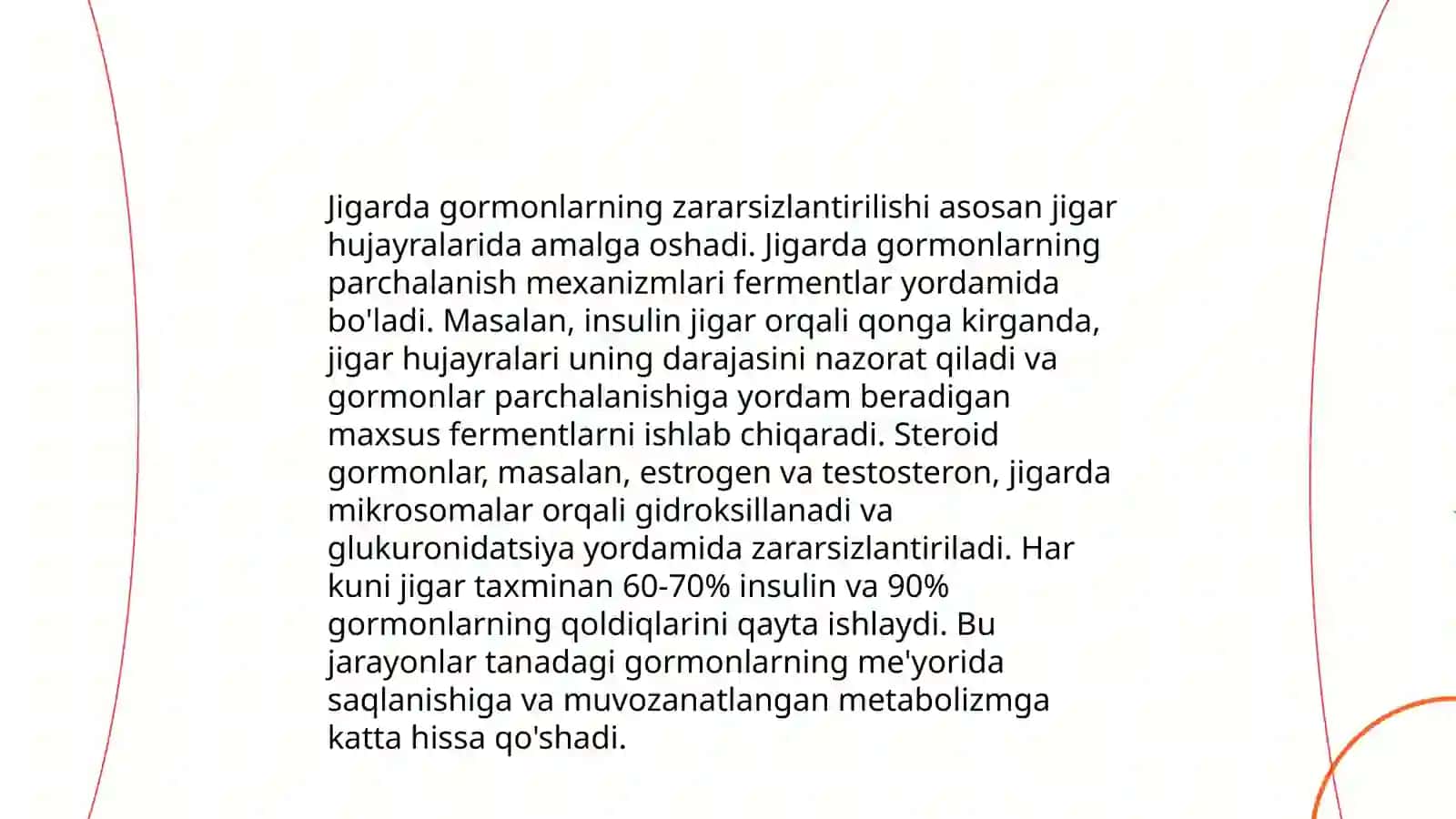 Jigarda gormonlarning zararsizlantirilishi, klinik ahamiyati 3