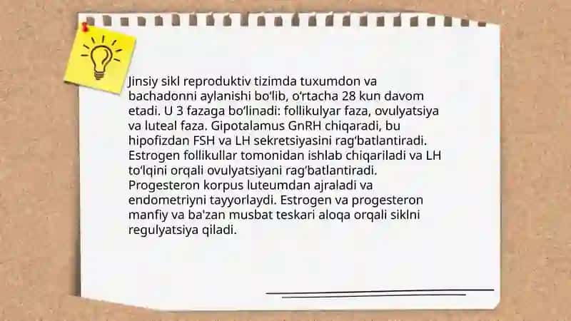 Jinsiy siklning gormanam boshqariluvmexanizmi 3