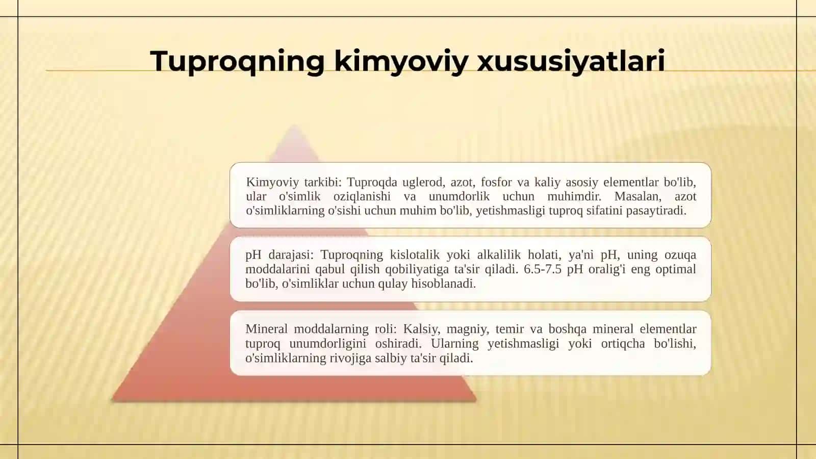 Tuproq va uning tabiiy xususiyatlari 3