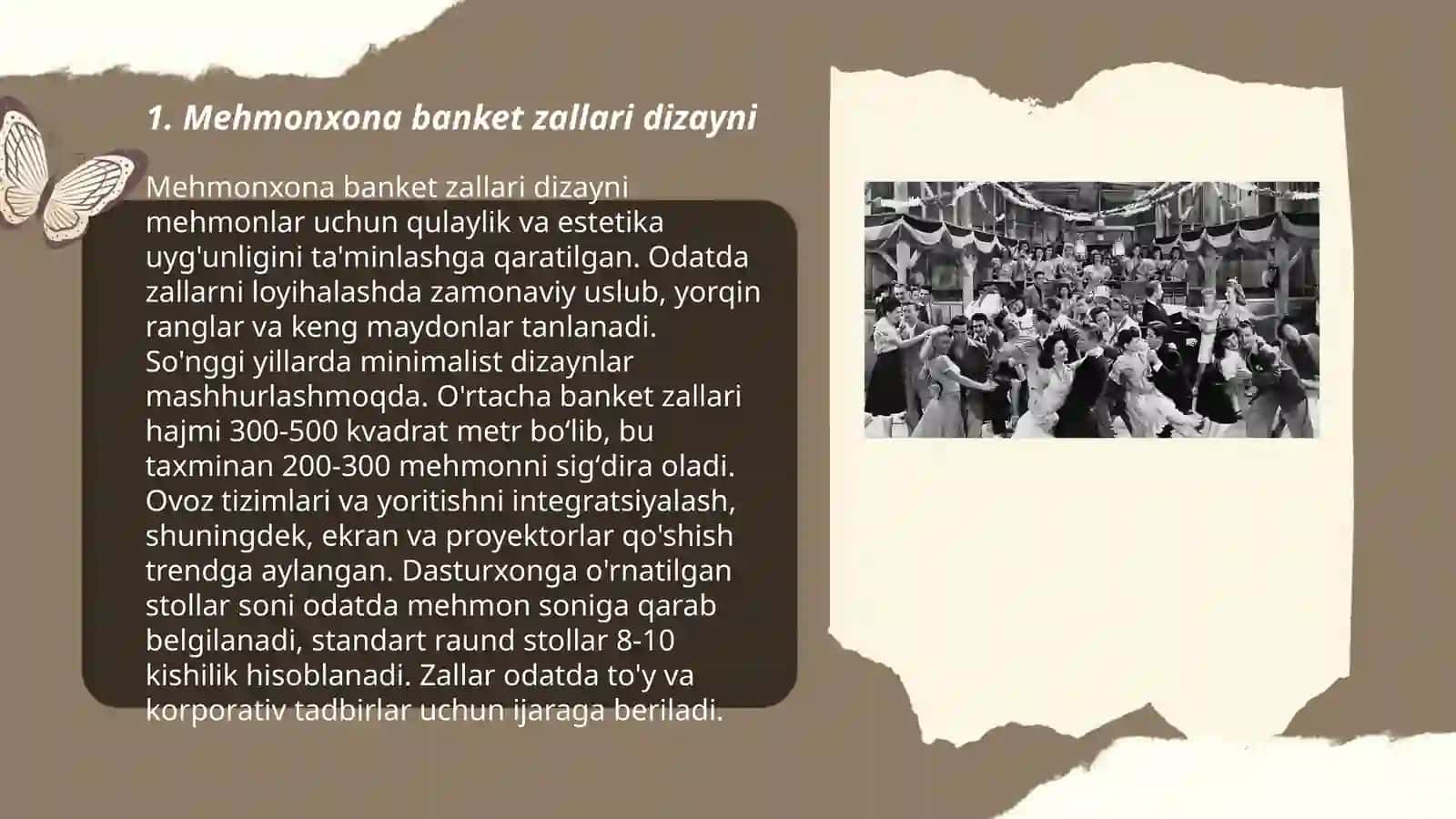 Mehmonxonalarda banket va tadbirlarni tashkil etish 3