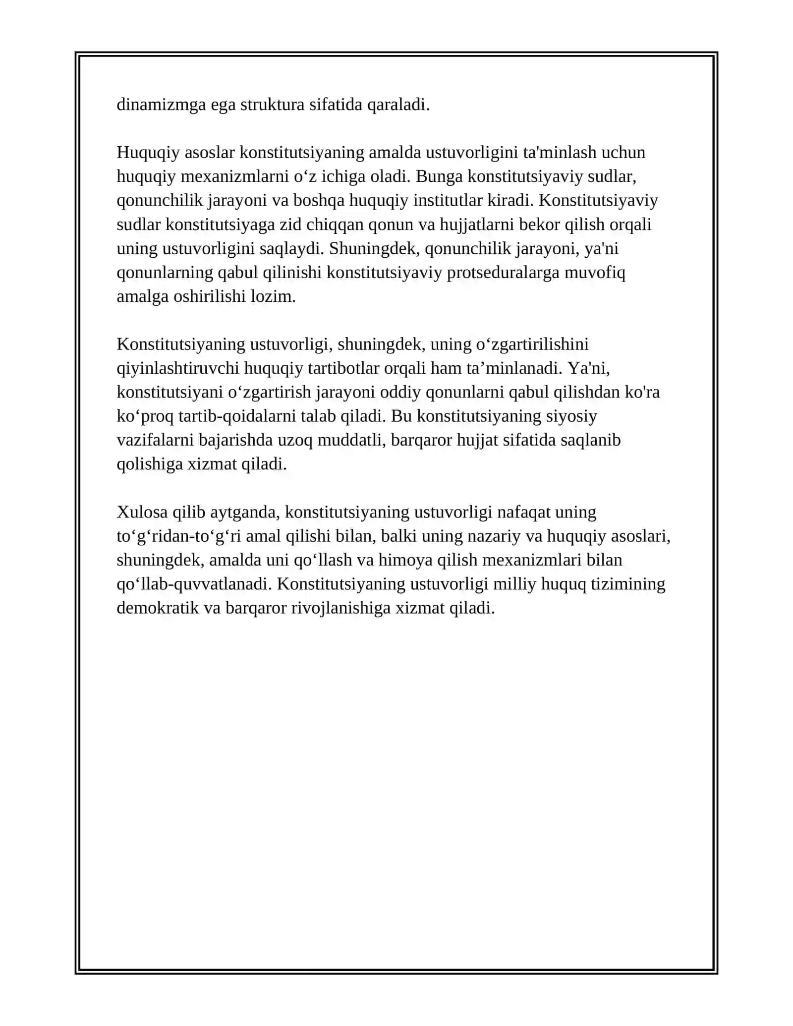 KONSTITUTSIYANING USTUVORLIGI VA UNI AMALGA OSHIRISH MEHANIZMLARI 3