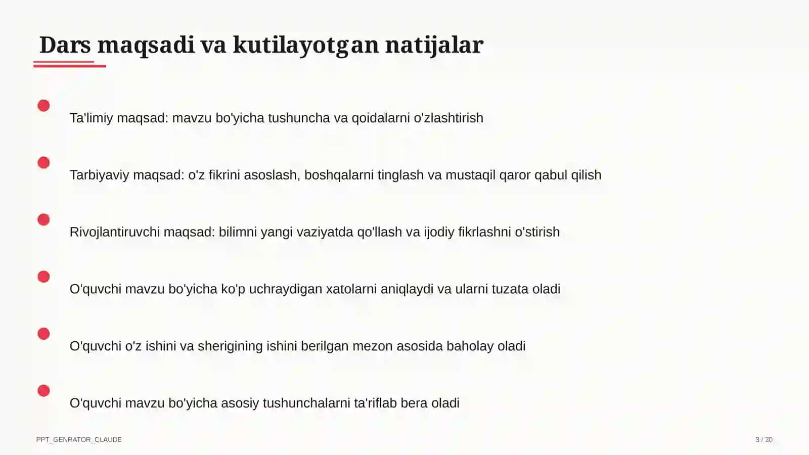 Rus tilida kelishiklar tizimi: umumlashtirish (6-sinf) 3