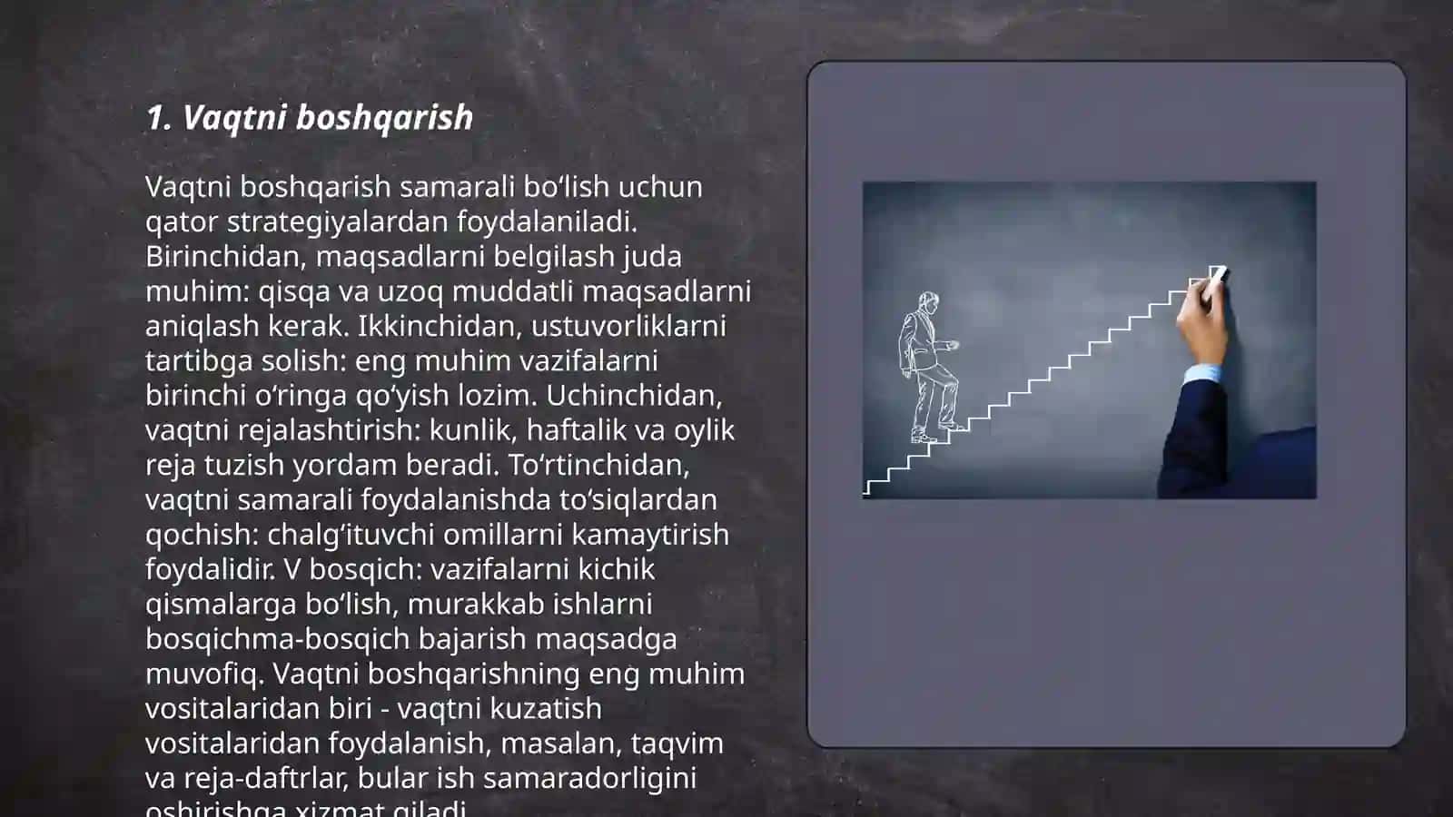 Vaqtni boshqarish 3