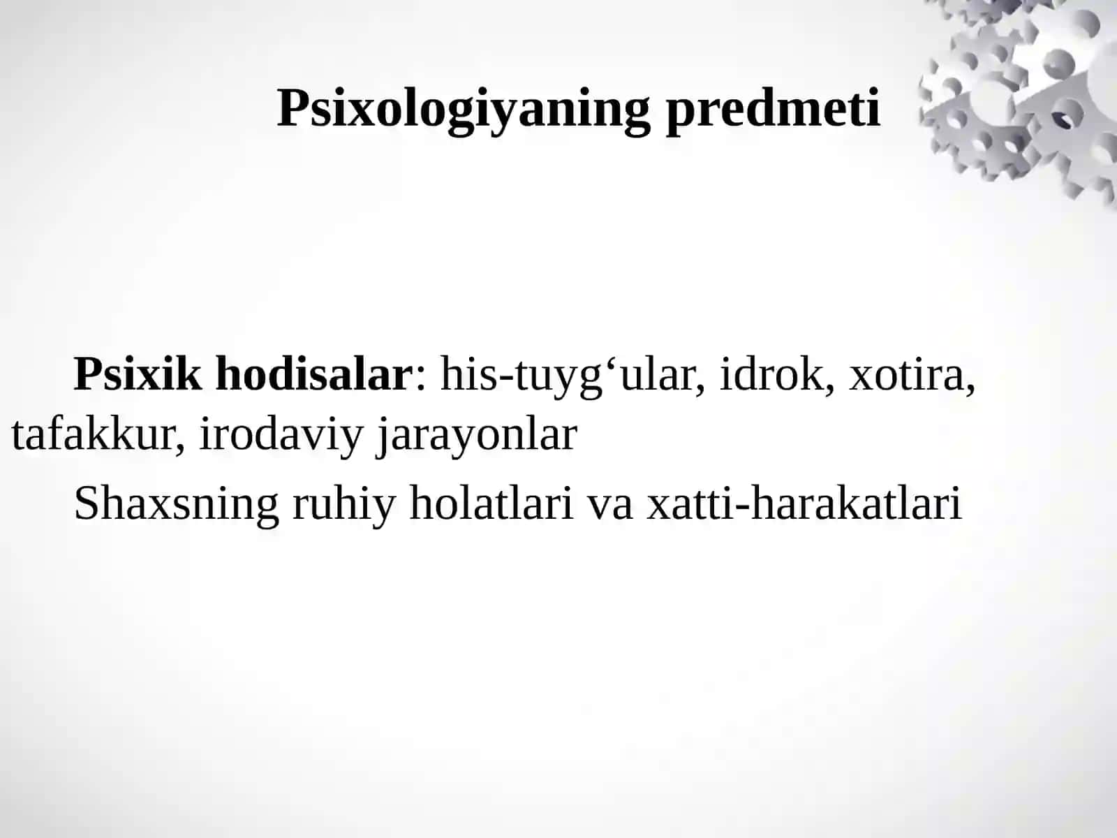 Psixologiya fanlarini o'qitish tamoyillari 3