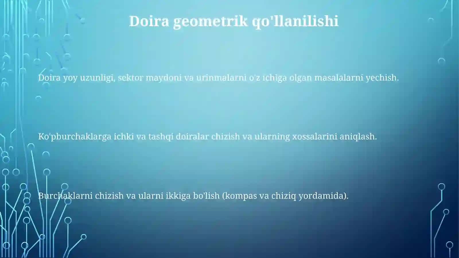 Amaldagi Geometriya 3
