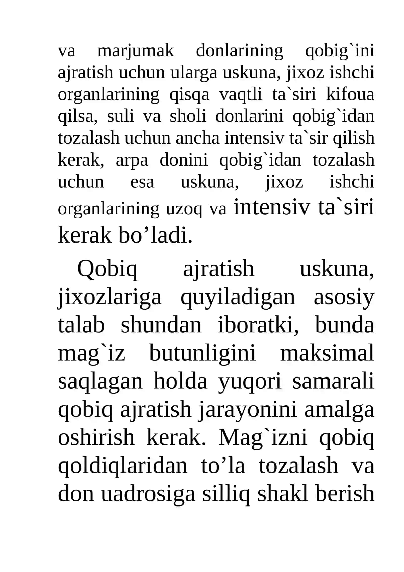 Omixta yem korxonasida texnologik jarayonlarda qo‘llaniladigan uskunalar 3