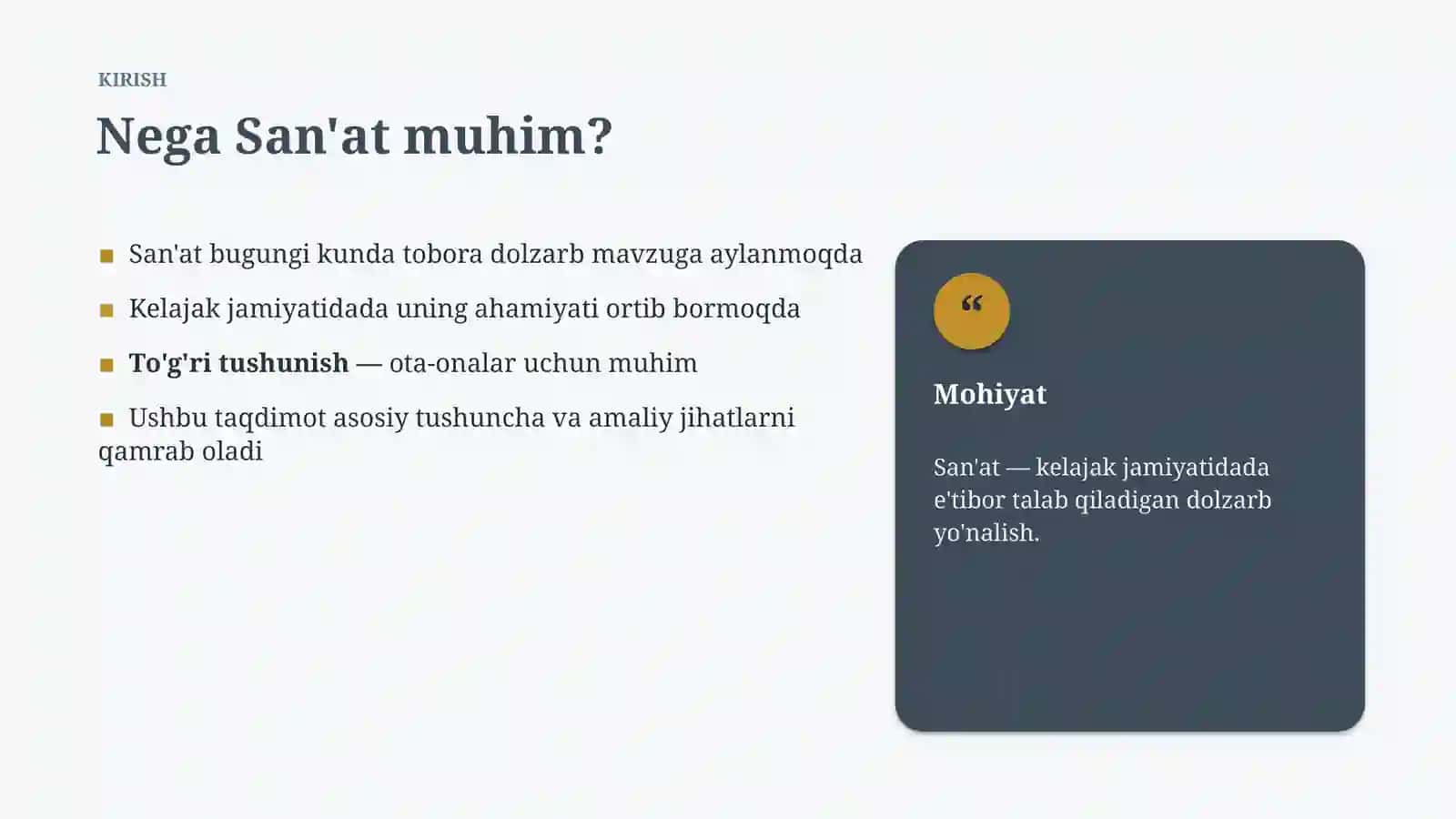 KELAJAK JAMIYATIDA 3