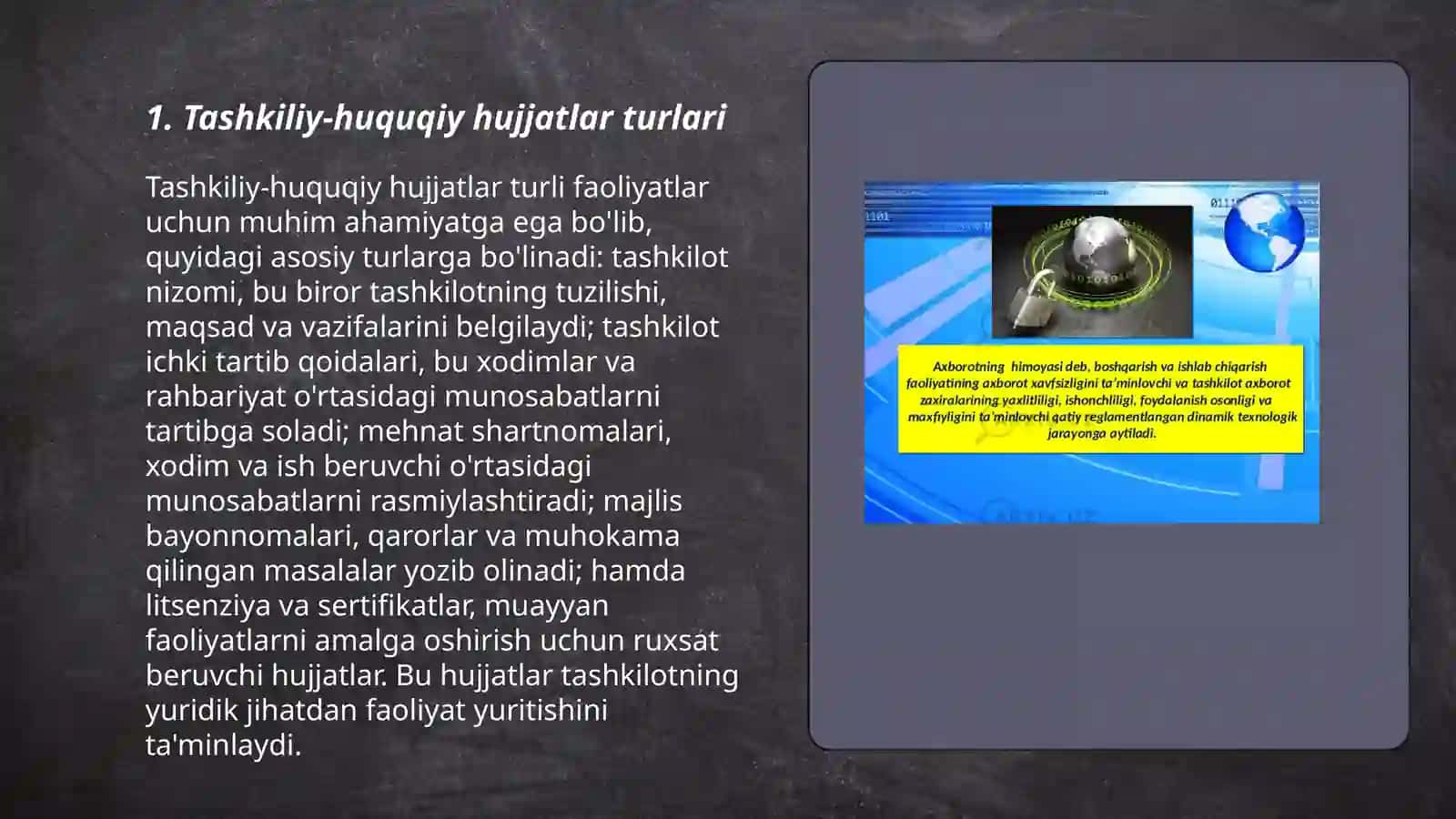 Tashkiliy-huquqiy hujjatlar va ularni rasmiylashtirish 3