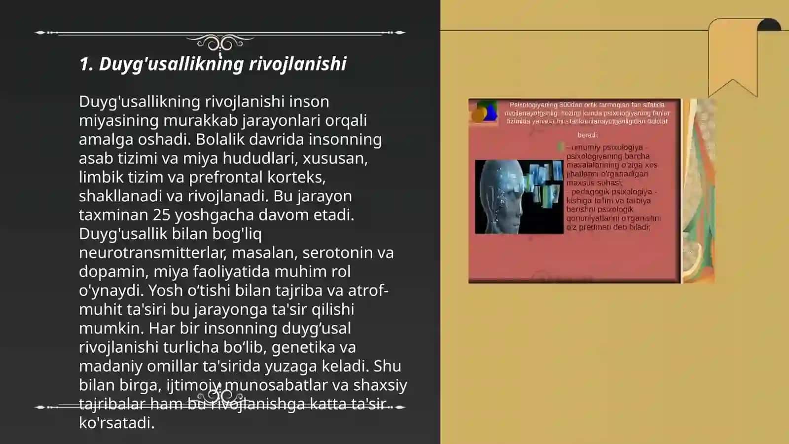 Insonning psixik rivojlanishi 3