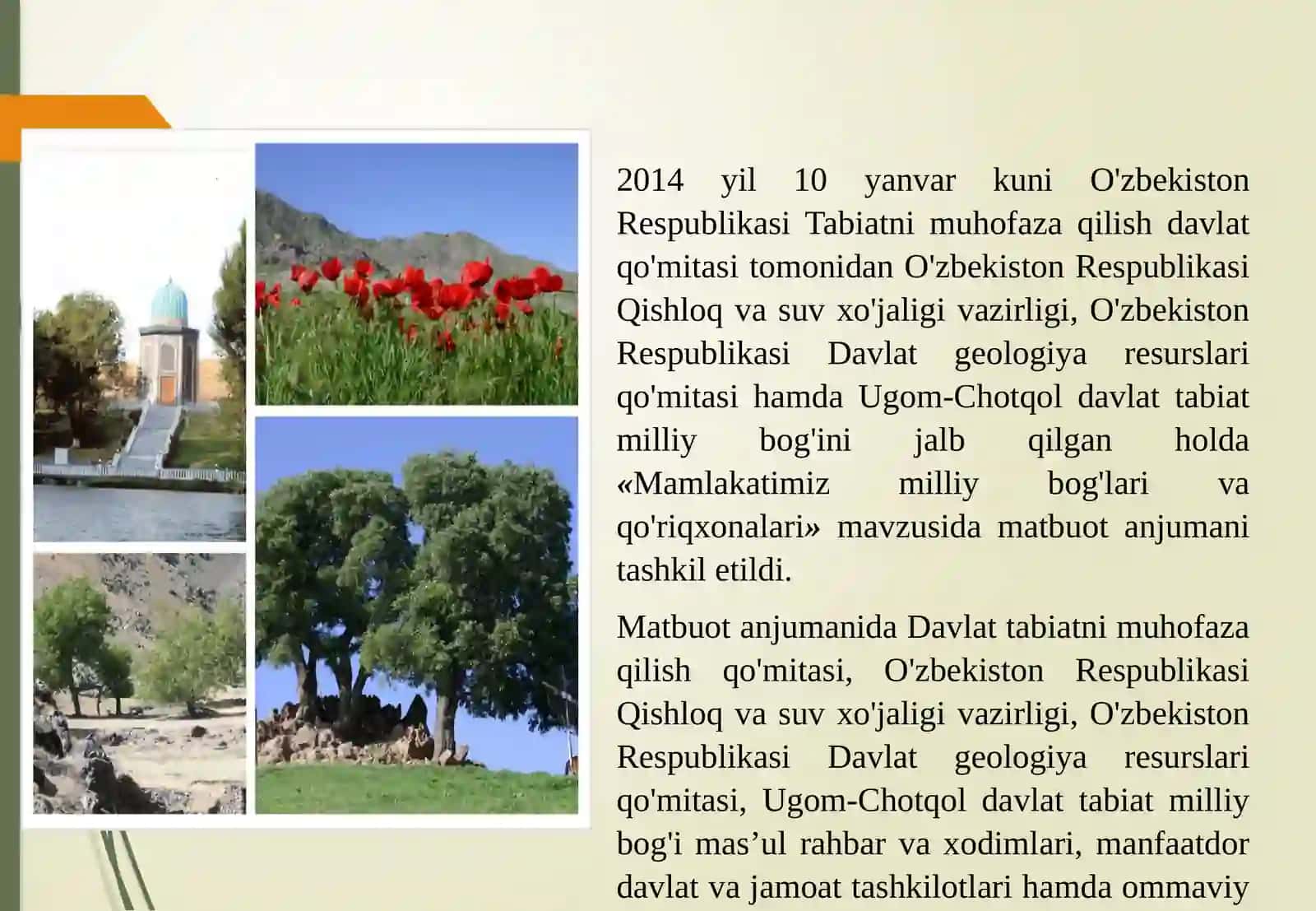 Mamlakatimiz milliy bog'lariva qo'riqxonalari 3
