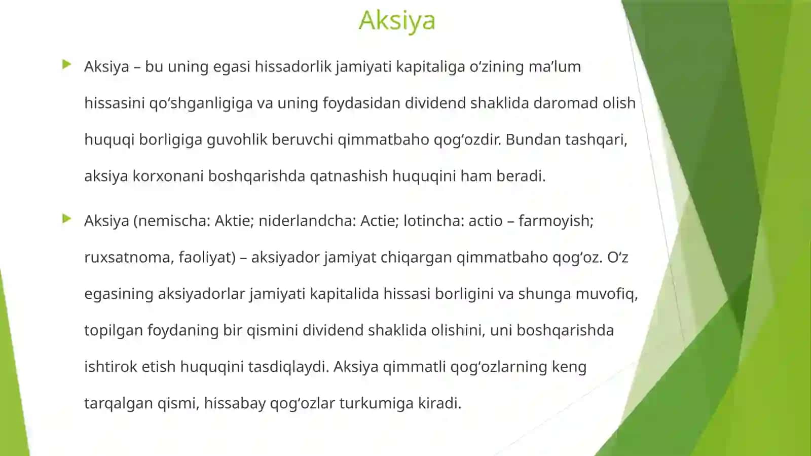 Xalqaro qimmatli qog’ozlar 3