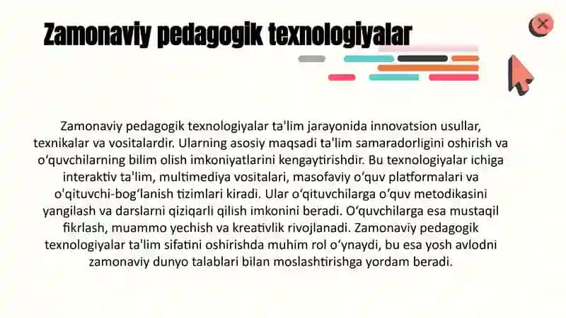 Zamonaviy Pedagogik Texnologiyalar 3