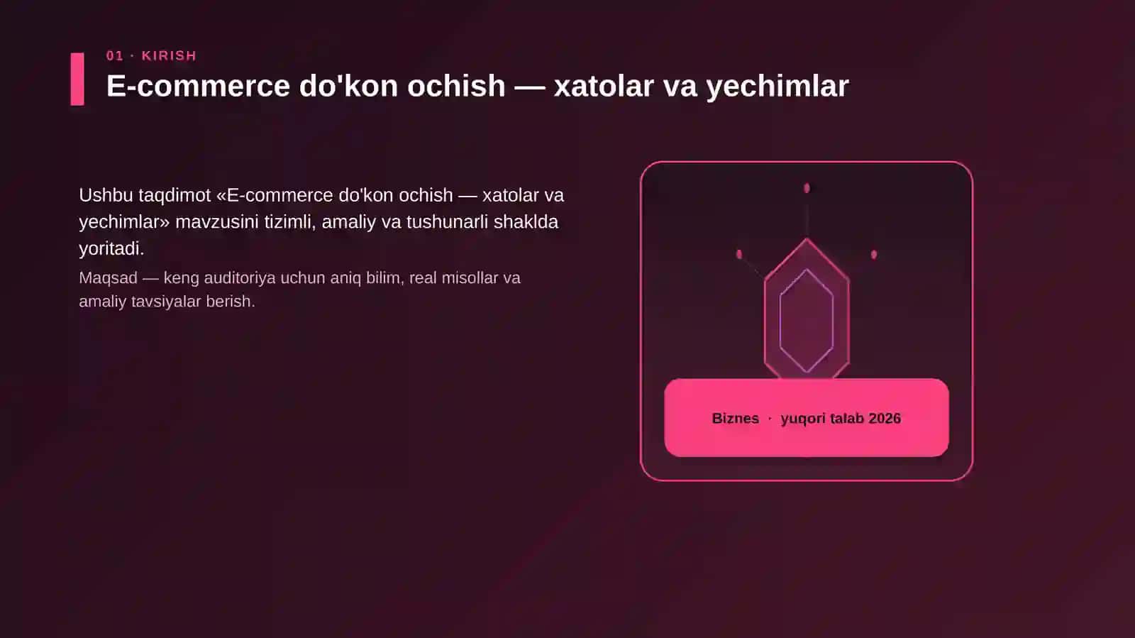 E-commerce do'kon ochish — xatolar va yechimlar 3