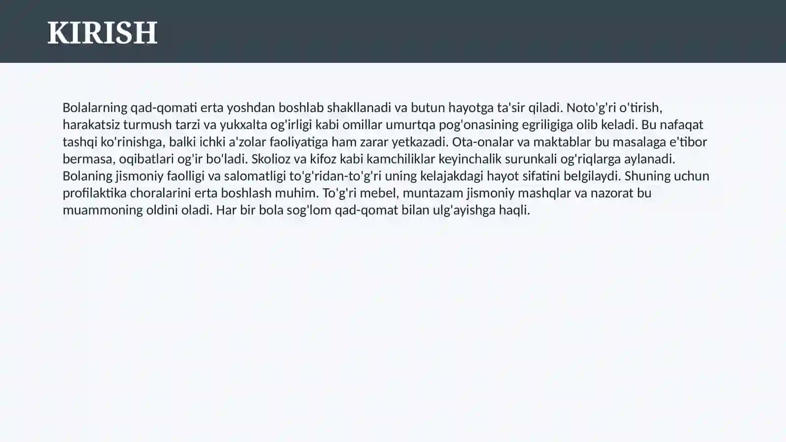 BOLALARDA QAD-QOMATNING SHAKLLANISHI VA KAMCHILIKLARI 3