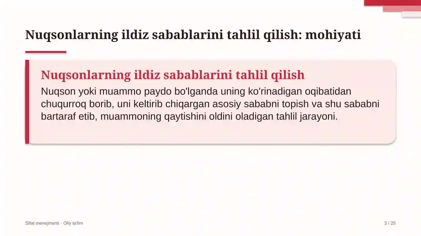 patent idoralarida nuqsonlarning ildiz sabablarini tahlil qilish 3931 3