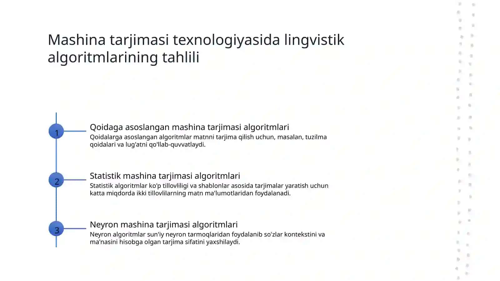 Qoidaga asoslangan mashina tarjimasi texnologiyasining lingvistik algoritmini yaratish (2) 3