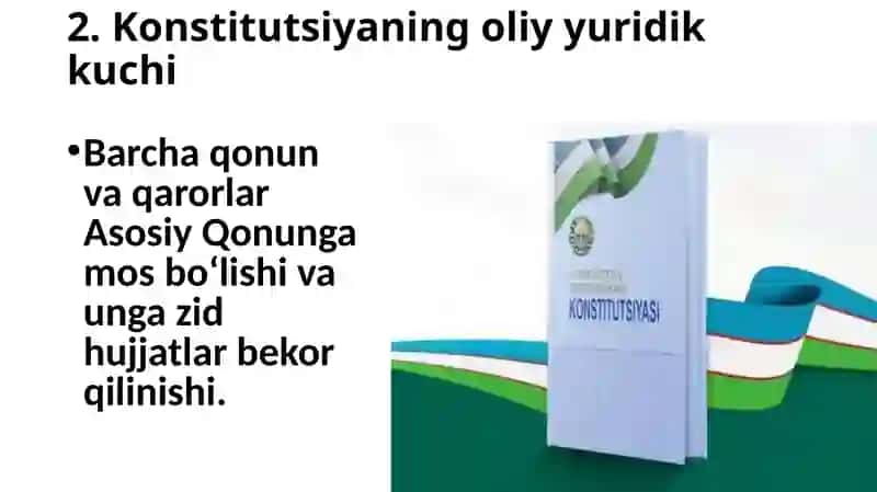 O'zbekistonda qonun ustuvorligi ta'minlashning demokratik asoslari. Korrupsiya va unga qarshi kurashishning mazmun mohiyati 3