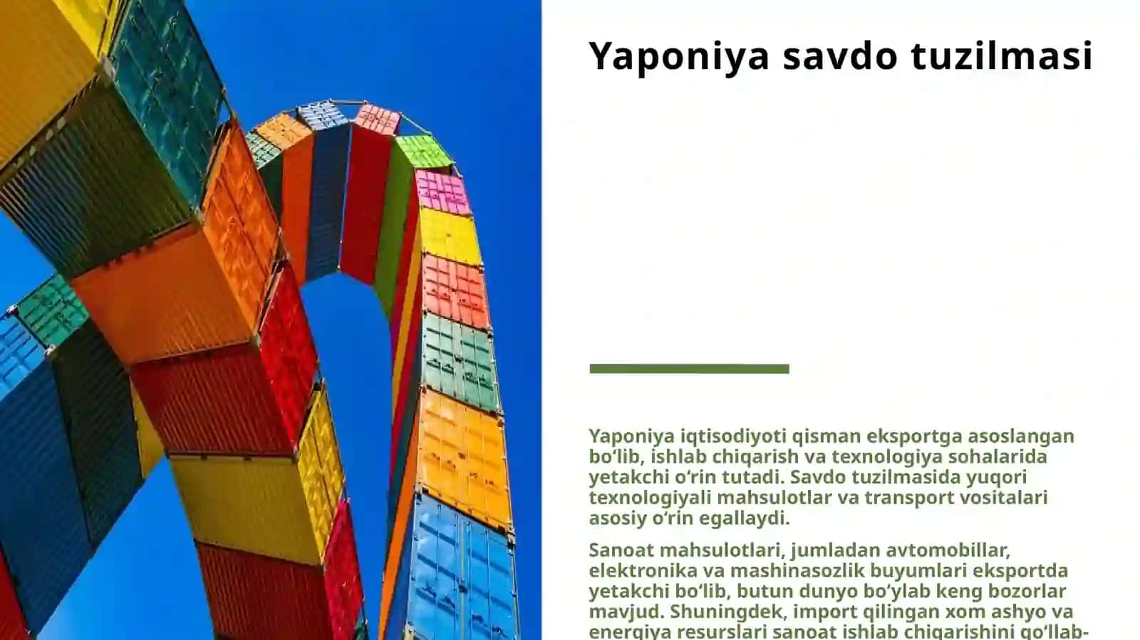 DAVLAT TASHQI SAVDO BALANSINI TAHLIL QILISH VA UNING IQTISODIYOTGA TA'SIRI (YAPONIYA MAKROIQTISODIYOTI) 3