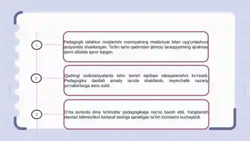 Pedagogik taʼlimot tarixi 3