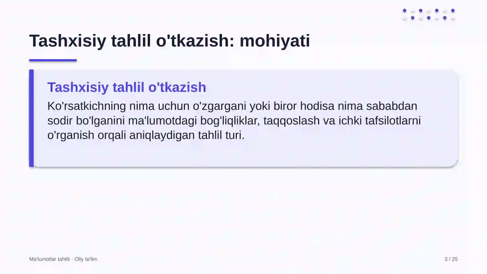 Korporativ moliyada tashxisiy tahlil o'tkazish 3