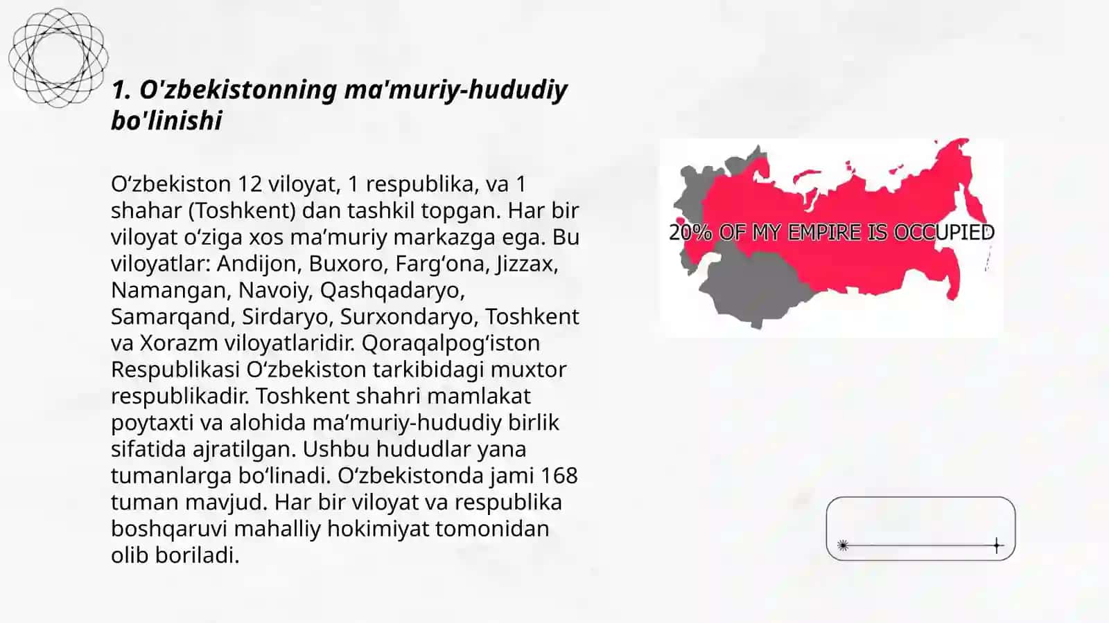 O’ZBEKISTON HUDUDINING RAYONLASHTIRILISH TIZIMI 3