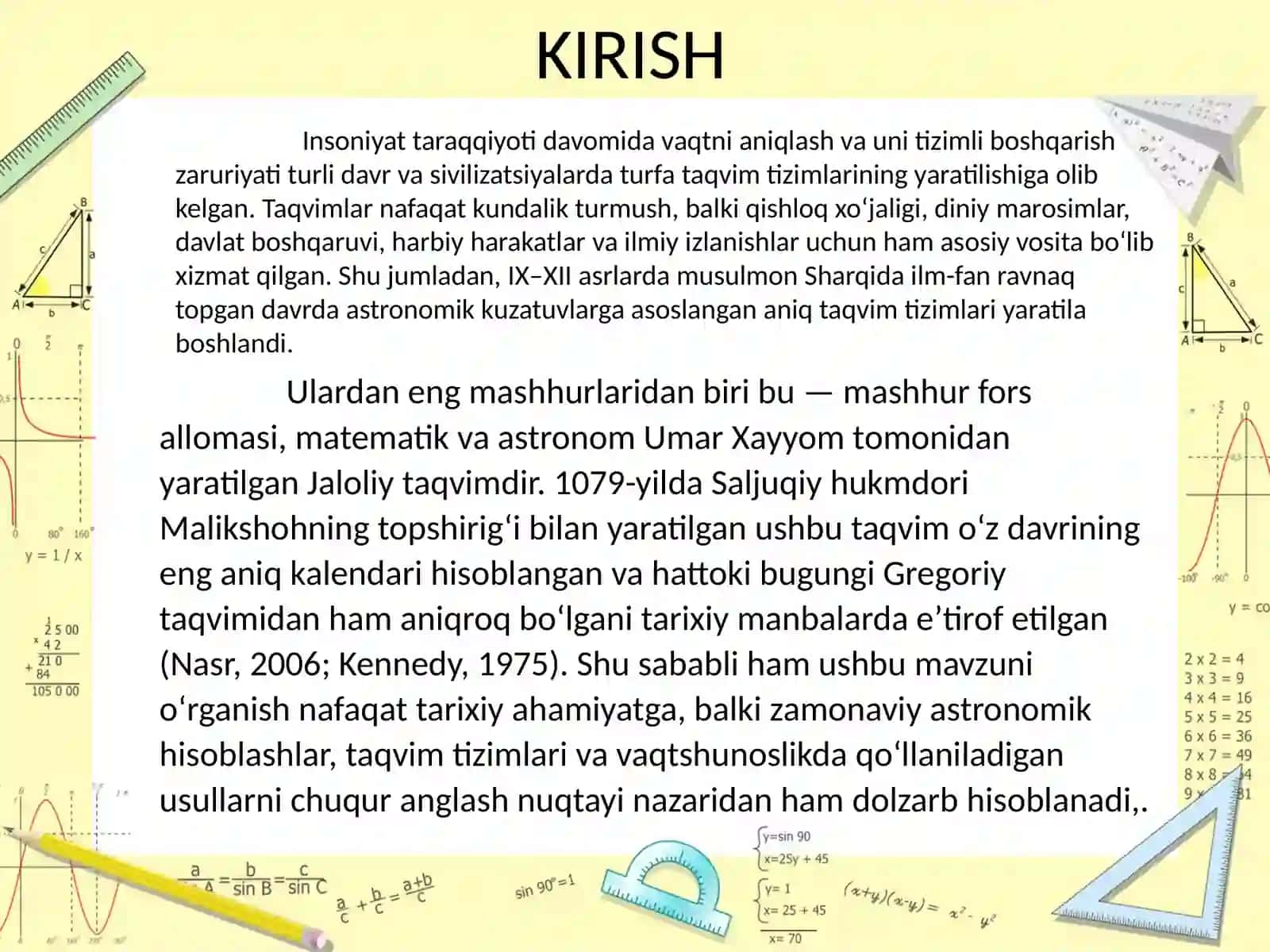 Kalendar turlari 3
