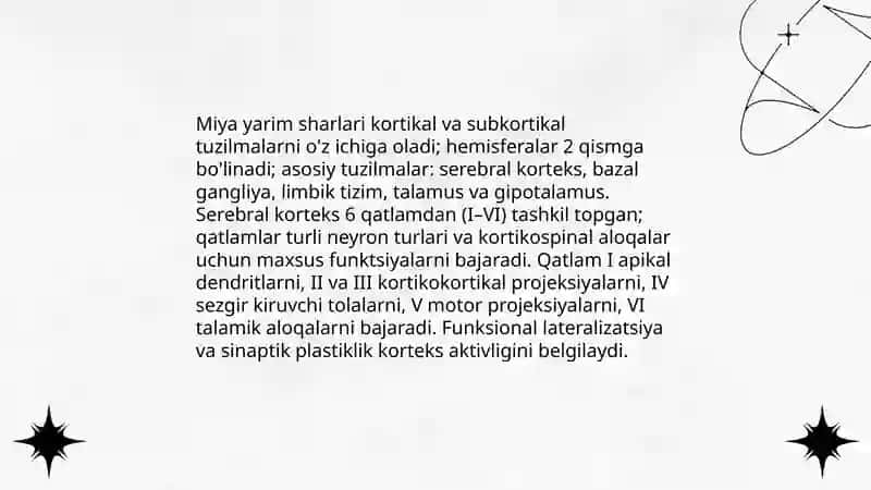 Miya yarim sharlari fiziologiyasi 3