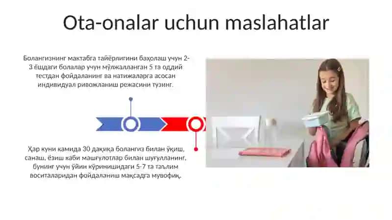 Bolani maktab taʼlimiga tayyorlash 3