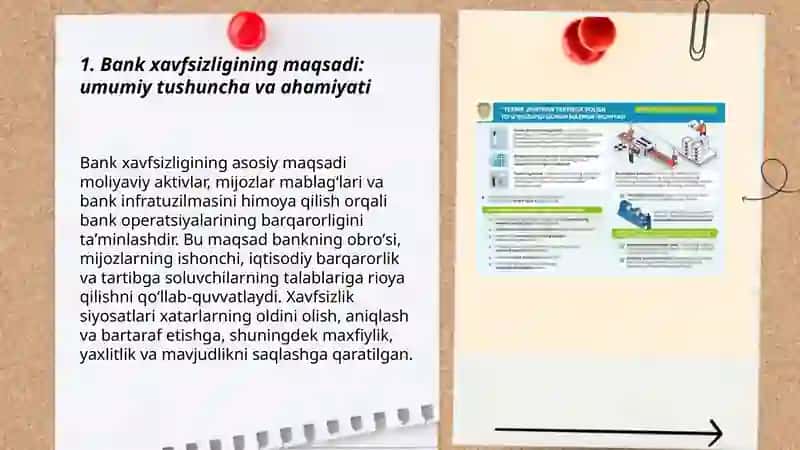 Bank xavfsizligining maqsadi va vazifalari 3