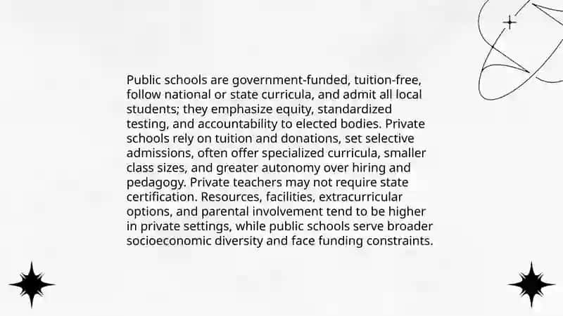 Different school systems 3