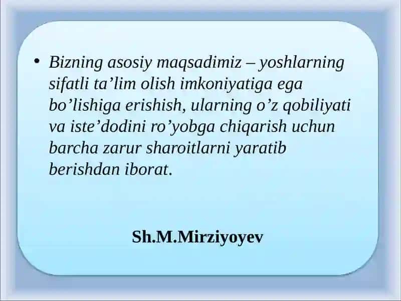 O’zbekiston Respublikasida ta’lim sohasi 3