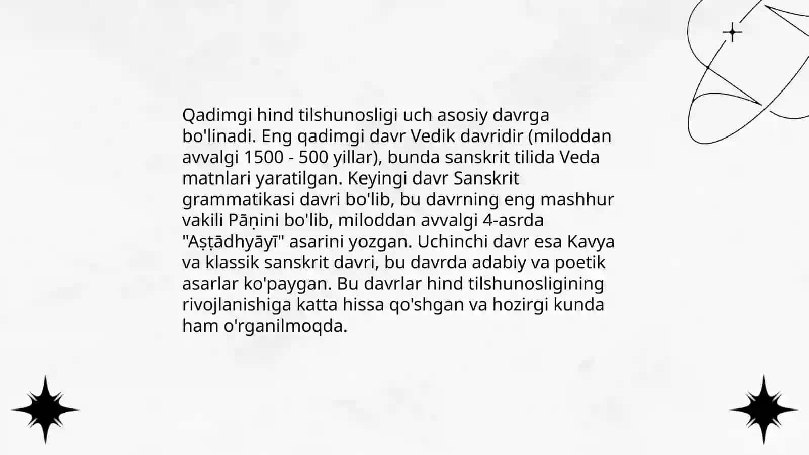 Tilshunoslik fani tarixi. Qadimgi hind, xitoy, grek, rim tilshunosligi 3